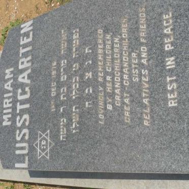 LUSSTGARTEN Miriam -1976