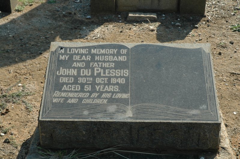 PLESSIS John, du  -1940