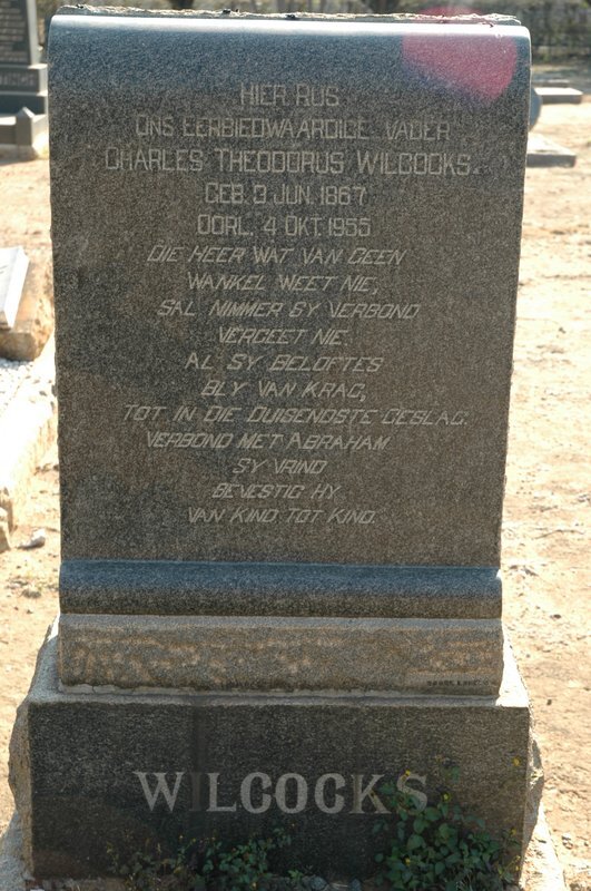 WILCOCKS Charles Theodorus 1867-1955