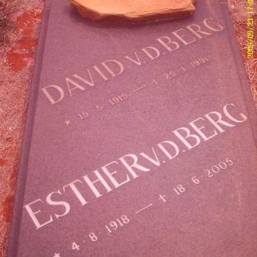 BERG David, v.d. 1915-1991 &amp;  Esther 1918-2005