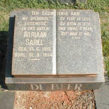 BEER Adriaan Sarel, de 1913-1954