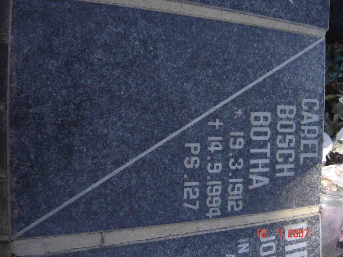 BOTHA Carel Bosch 1912-1994