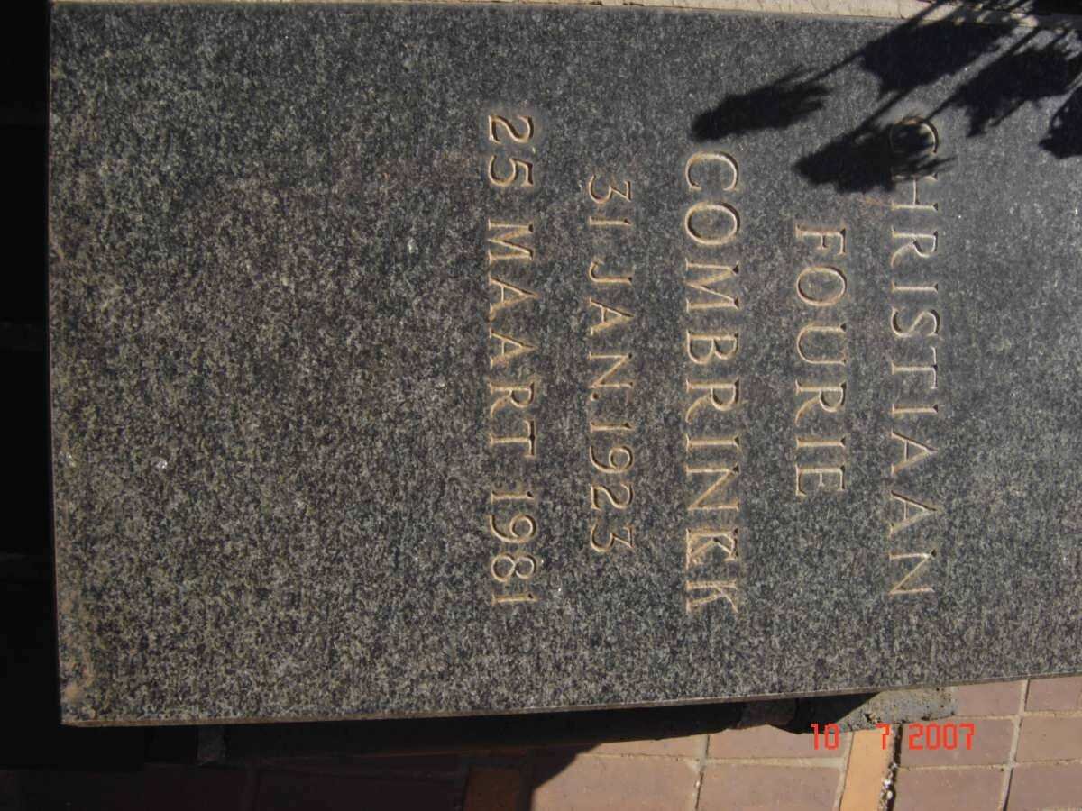 COMBRINCK Christiaan Fourie 1923-1981