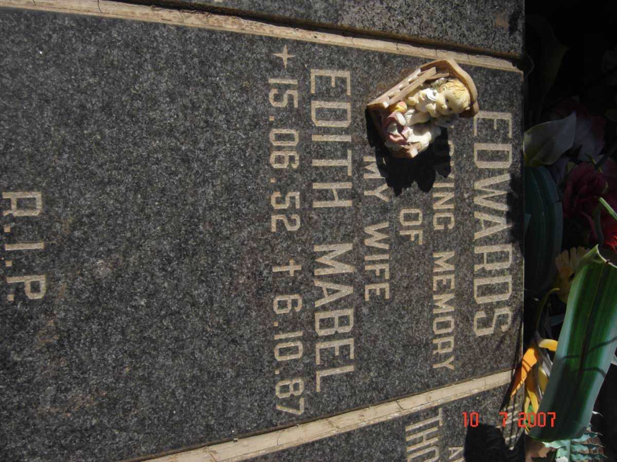 EDWARDS Edith Mabel 1952-1987