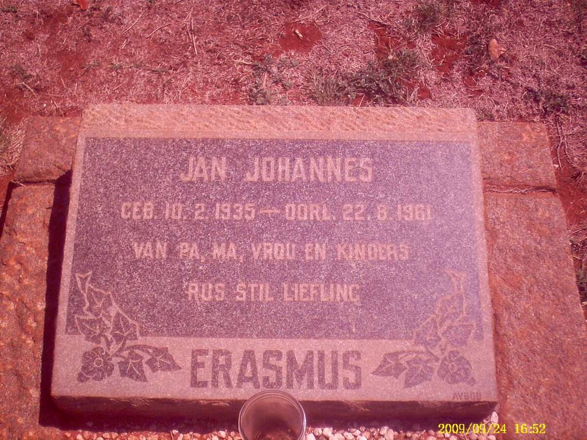 ERASMUS Jan Johannes 1935-1961