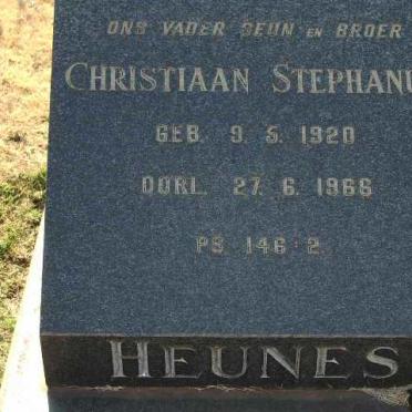 HEUNES Christiaan Stephanus 1920-1966