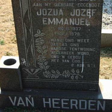 HEERDEN Jozua Jozef Emmanuel, van 1937-1978