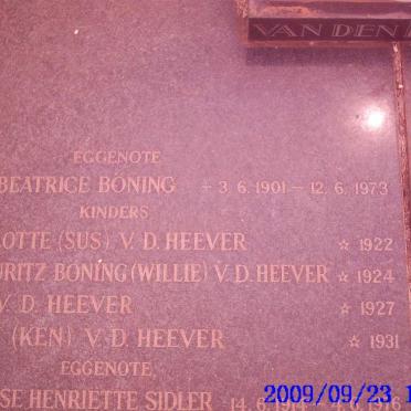 HEEVER, van den :: SIDLER