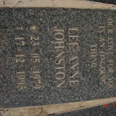 JOHNSTON Lee Anne 1979-1995