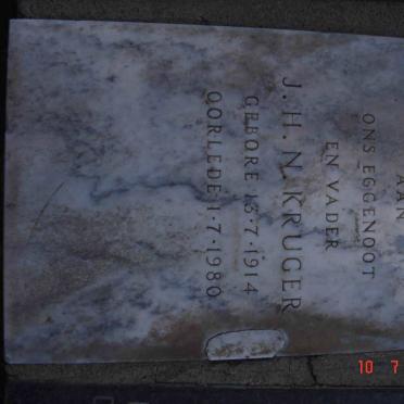 KRUGER J.H.N. 1914-1980