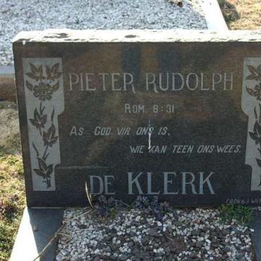 KLERK Pieter Rudolph, de