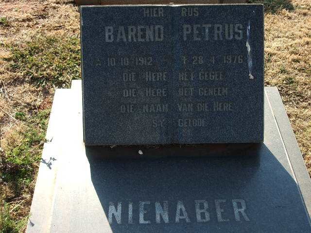 NIENABER Barend Petrus 1912-1976