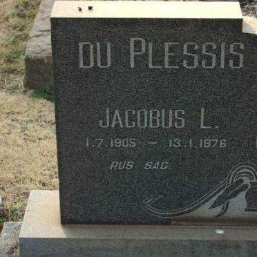 PLESSIS Jacobus L., du 1905-1976