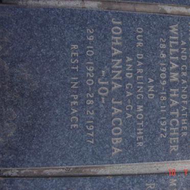 PRICE William Hatcher 1909-1972 &amp; Johanna Jacoba 1920-1977