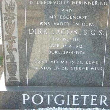 POTGIETER Dirk Jacobus G.S. 1912-1974