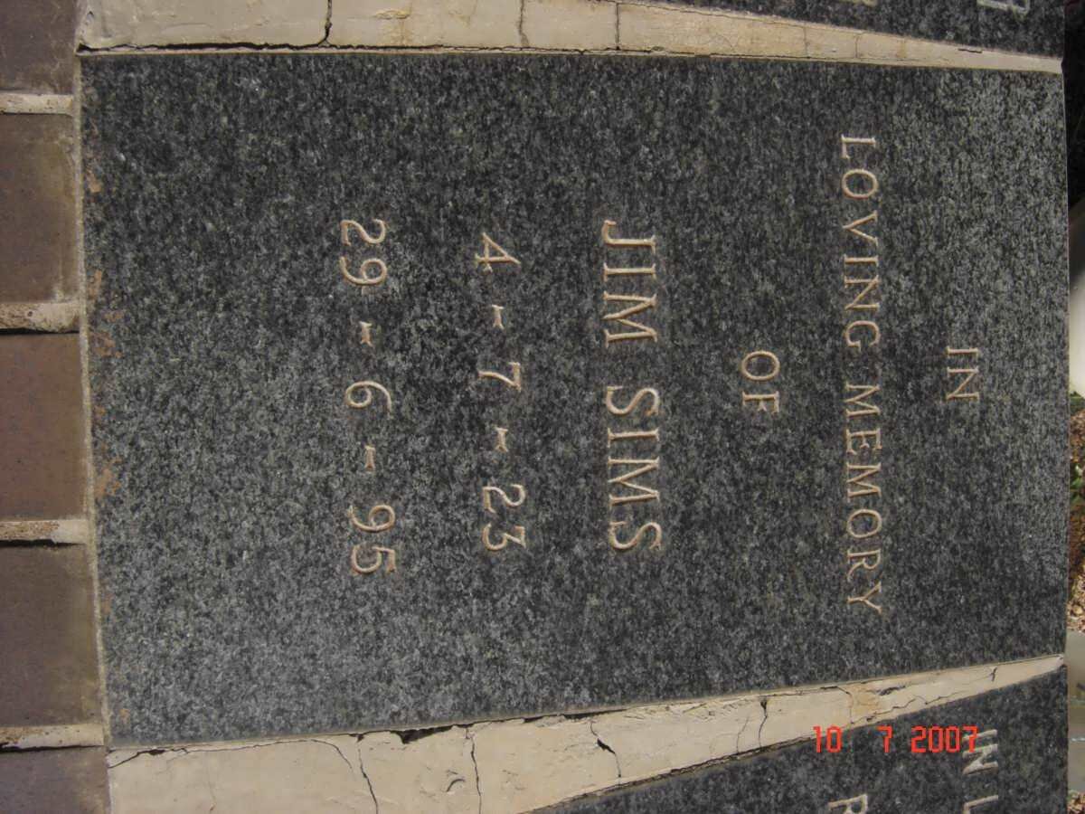 SIMS Jim 1923-1995
