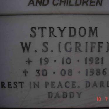 STRYDOM W.S. 1921-1986