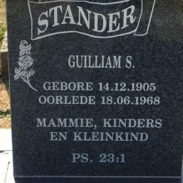 STANDER Guilliam S. 1905-1968