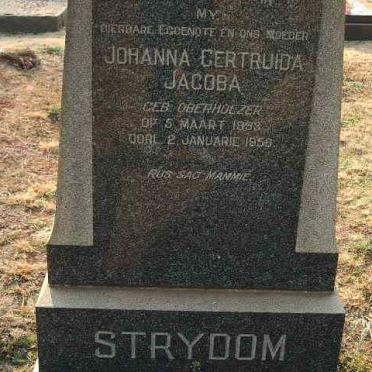 STRYDOM Theodorus Ernst 1882-1965 &amp; Johanna Gertruida Jacoba OBERHOLZER 1893-1958