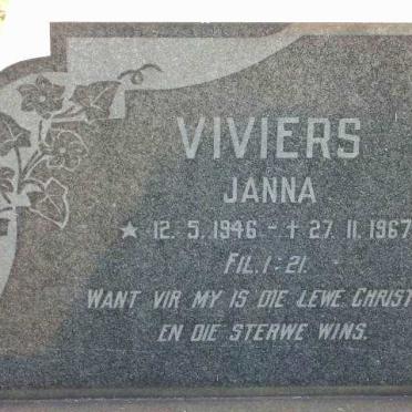 VIVIERS Janna 1946-1967