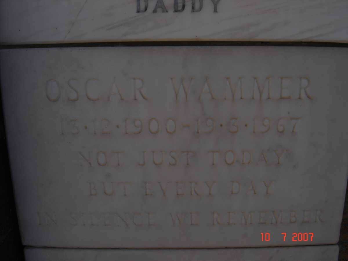 WAMMER Oscar 1900-1967
