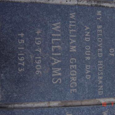 WILLIAMS William George 1906-1973