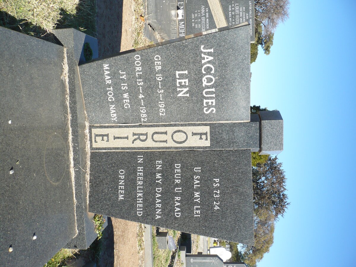 FOURIE Jacques Len 1962-1982