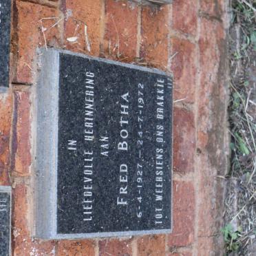BOTHA Fred 1927-1972