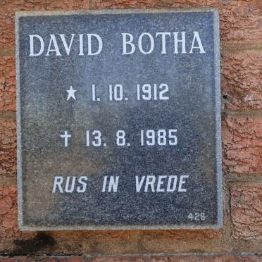 BOTHA David 1912-1985