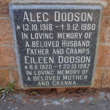 DODSON Alec 1918-1980 &amp; Eileen 1920-1987