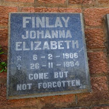 FINLAY Johanna Elizabeth 1906-1984