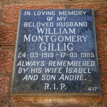 GILLIG William Montgomery 1918-1985
