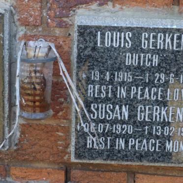 GERKEN Louis 1915-1974 &amp; Susan 1920-1988