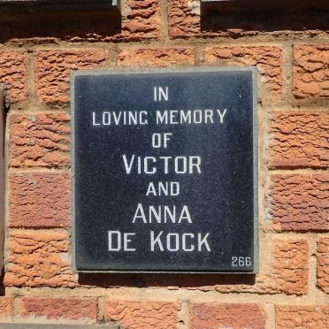 KOCK Victor, de &amp; Anna