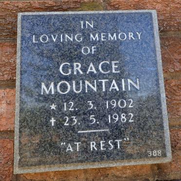 MOUNTAIN Grace 1902-1982