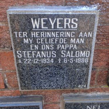 WEYERS Stefanus Salomo 1934-1988