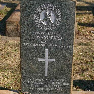 COPPARD J.W. -1946