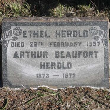 HEROLD Arthur Beaufort 1873-1972 &amp; Ethel -1957