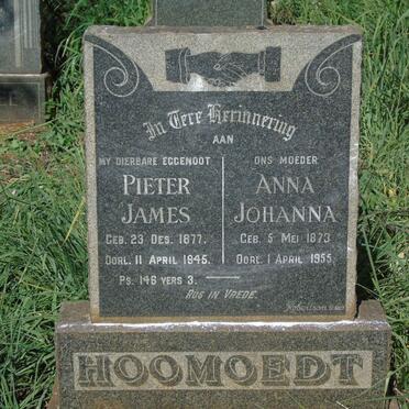 HOOMOEDT Pieter James 1877-1945 &amp; Anna Johanna 1873-1955