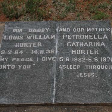 HURTER Louis William 1884-1938 & Petronella Catharina 1882-1971