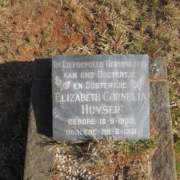 HUYSER Elizabeth Cornelia 1930-1931