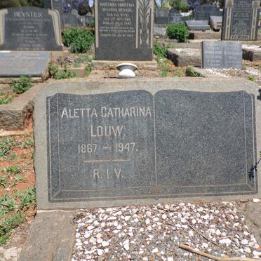 LOUW Aletta Catharina 1867-1947