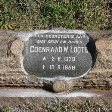 LOOTS Coenraad W. 1939-1959