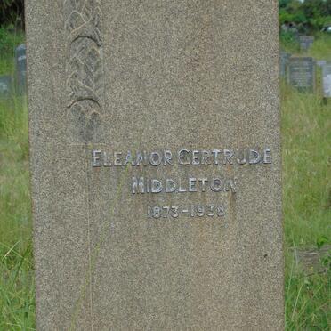 MIDDLETON Eleanor Gertrude 1873-1938