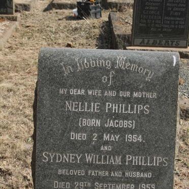 PHILLIPS Sydney William -1959 & Nellie JACOBS -1954