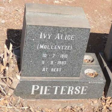 PIETERSE Ivy Alice nee MOLLENTZE 1910-1983