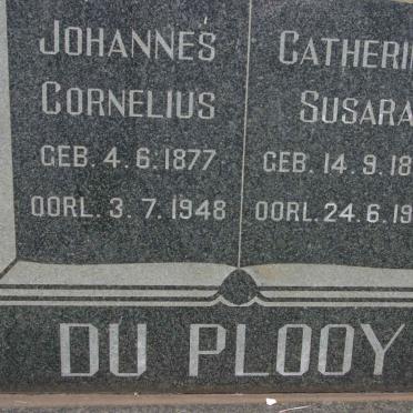 PLOOY Johannes Cornelius, du 1877-1948 &amp; Catherina Susara 1885-1968
