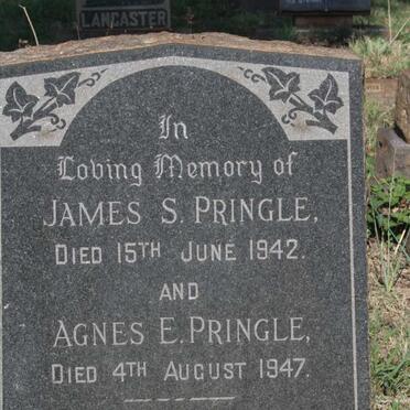 PRINGLE James S. -1942 & Agnes E. -1947
