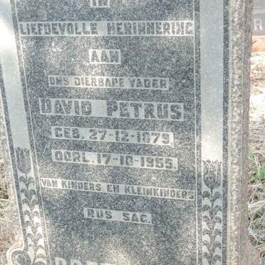 PRETORIUS David Petrus 1879-1955