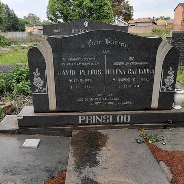 PRINSLOO David Petrus 1886-1973 &amp; Helena Catharina LOURENS 1889-1974